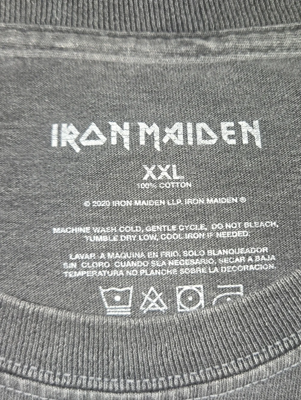 2021 Iron Maiden The Number Of The Beast Album Cover Oversized T-Shirt XXL. - Picture 3 of 3